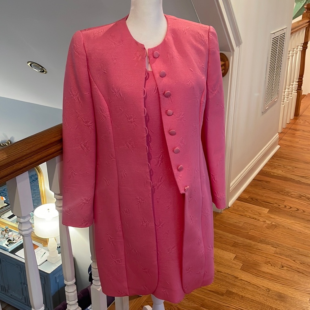 VINTAGE Louis Féraud Dress & Coat - Picture 2 of 12